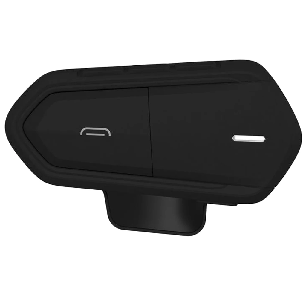 Motorcycle Intercom Helmet Bluetooth 4.1 Waterproof FM Radio (Black)