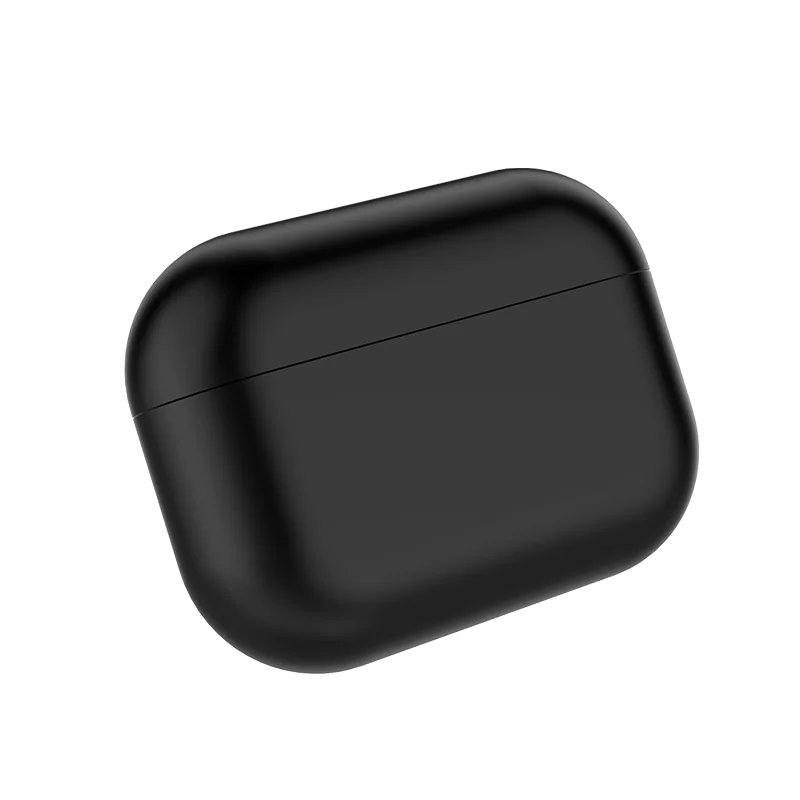 LINGCHEN силиконовый чехол Защитный чехол для Apple Airpods pro TWS Bluetooth наушники Мягкий силиконовый чехол для Airpods защитный - Цвет: Черный