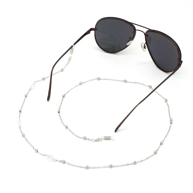 Acrylic Crystal Ball Link Chain Reading Glasses Chains for Women Sunglasses Cords Holder Eyeglass Lanyard Hold Straps Retainer
