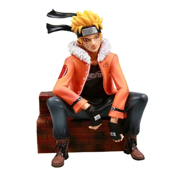 

Anime NARUTO Chief GK Fashion style Uzumaki Naruto Uchiha Sasuke's partner Action Figure Collectible Model Toy Box k16