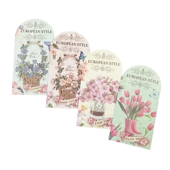 

4Pcs/lot Perfume bottle design/Vintage flower series postcard Party invitation card greeting cards