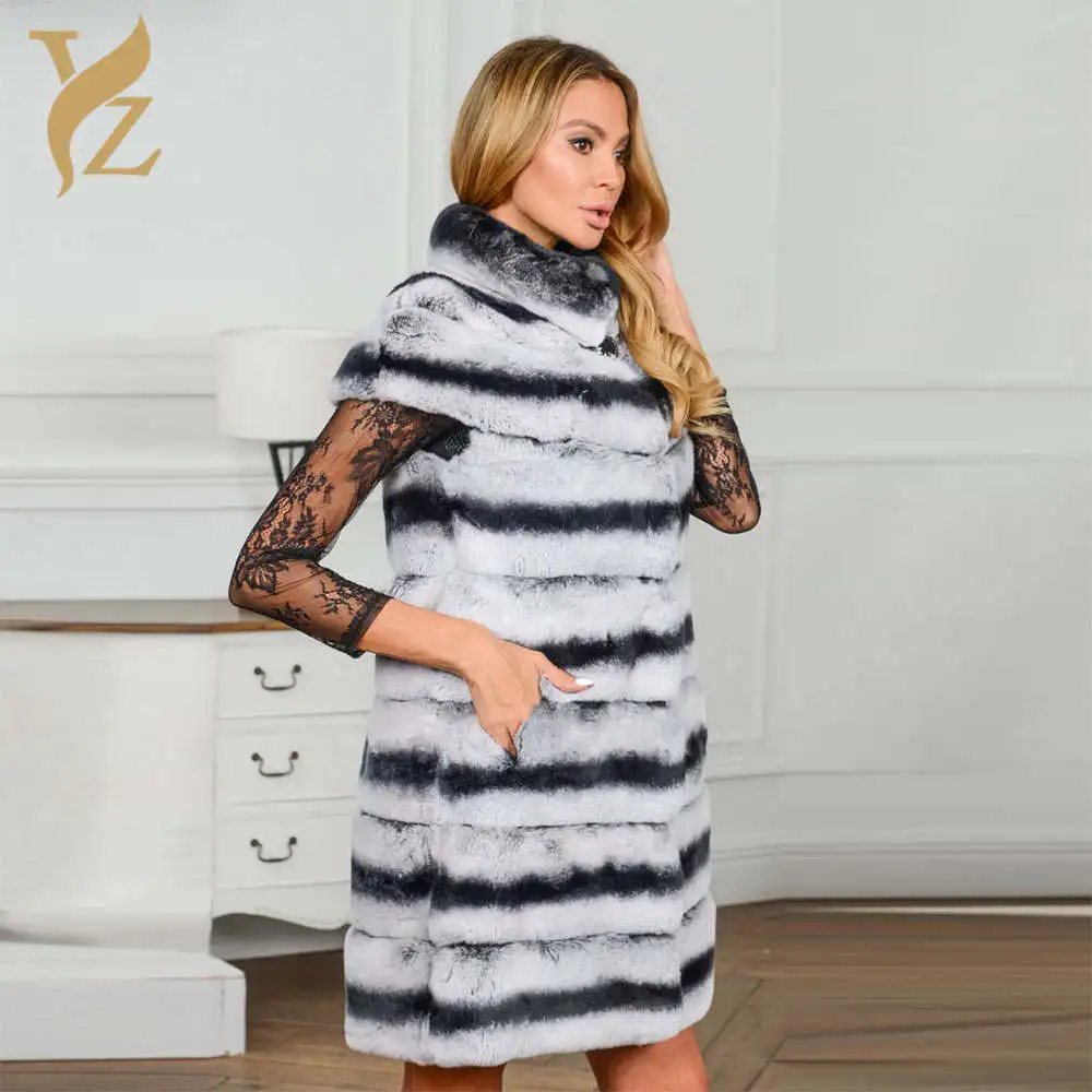 YZ. FURTURE Горячая Мода шиншилла кролик рекс мех Женская Настоящая меховая шуба натуральный мех куртка с коротким рукавом