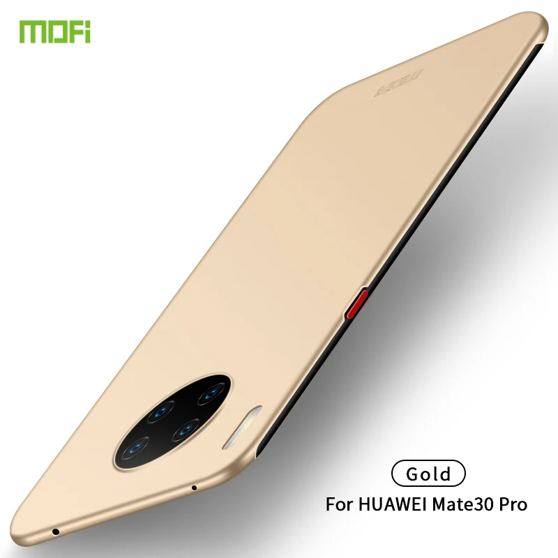Для huawei mate 30 Pro чехол MOFi жесткий Роскошный защитный чехол для huawei mate 30 Pro Чехол для телефона - Цвет: Золотой