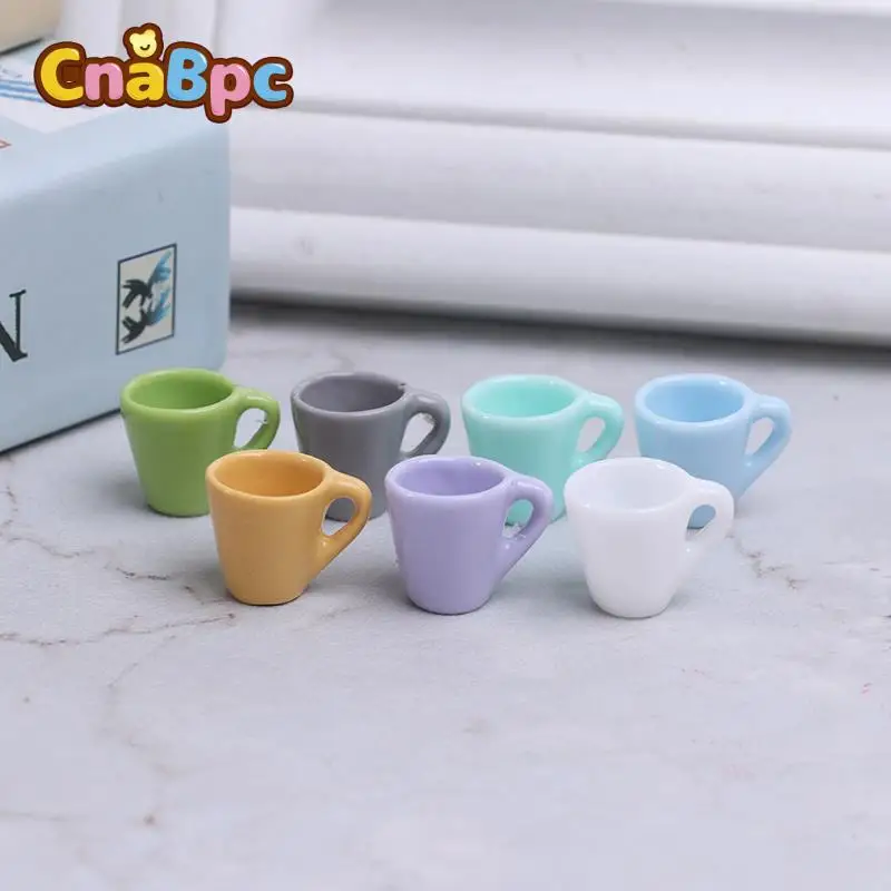 10Pcs Miniature Dollhouse Coffee Cup Kitchen Room Food Drink Home Decors  0U 