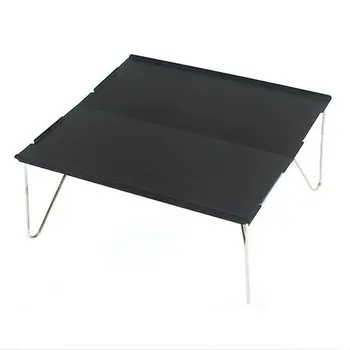 

Mini portable folding aluminum table Folding tea table Outdoor camping barbecue table Aluminum alloy Stainless steel