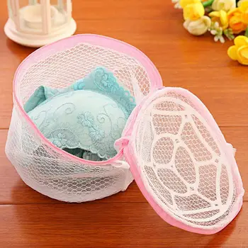 

Foldable Anti-Deform Washing Machine Underwear Bra Laundry Bag Zipper Mesh Pouch