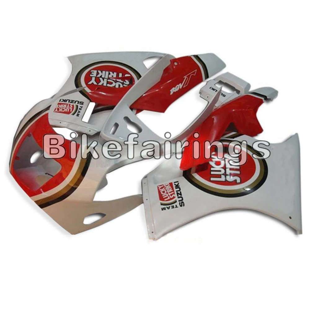 

Covers For Suzuki 1988 1989 88 89 RGV250 VJ21 Hulls Plastic Fairing Kit Cowling Shell Casing Lucky Strike Red White Bodywork