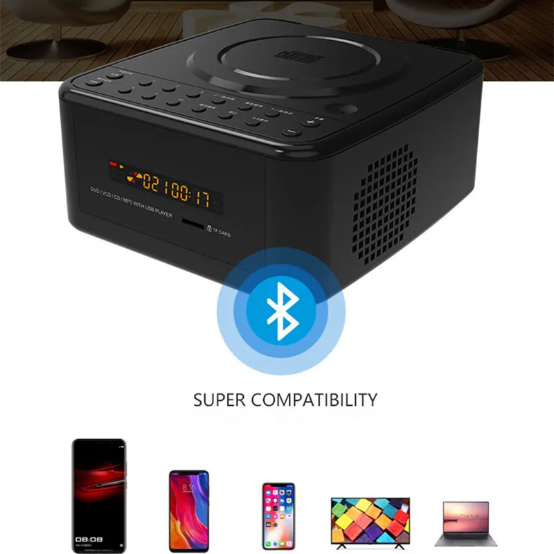 Portable DVD VCD  CD player TF card U disk MP3