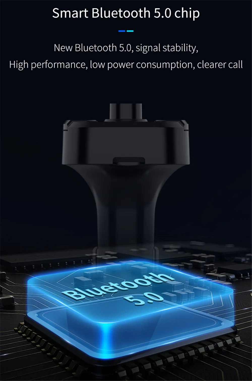 Автомобильный Bluetooth MP3 музыкальный плеер ABS беспроводной Handsfree Мобильный телефон fm-модулятор Радио Bluetooth USB передатчик Черный BT36B