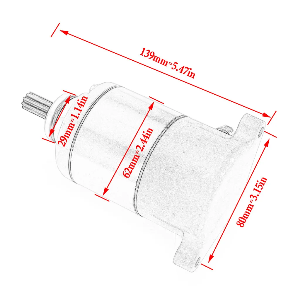 Motorcycle Electric Starter Motor for Honda PES150 PS150 PES125 PS125 PS PES 125 150 2006-2009 SES125 SES150 Dylan 31200-KGF-902