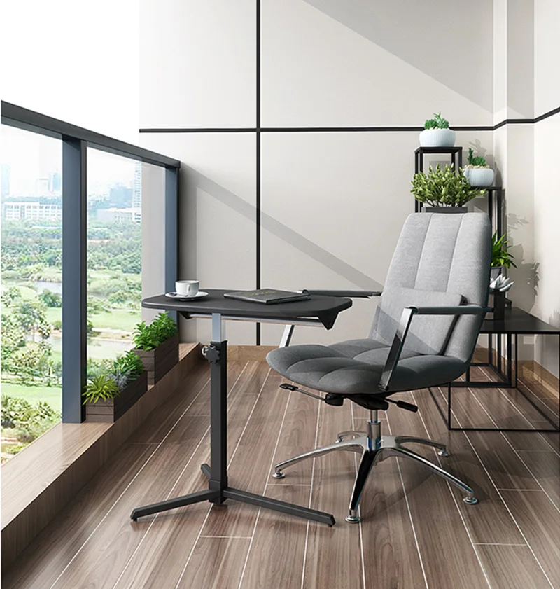  Foldable desk Movable Sofa Side Table Adjustable Laptop Desk Bedside Table Can Be Lifted Standing D