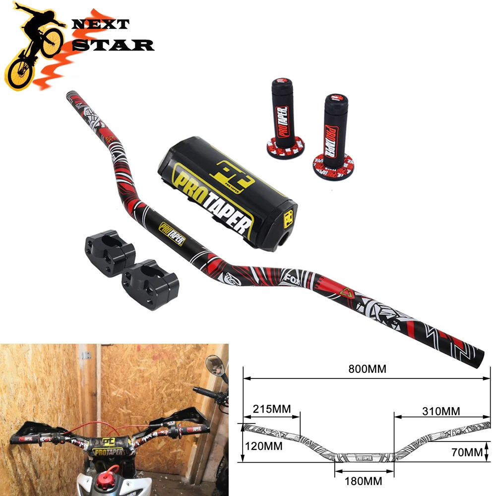 11/8 дюйма ручка 28 мм Pro конусные ручки металлические зажимы Mulisha Pad MX Motorcross для YAMAHA