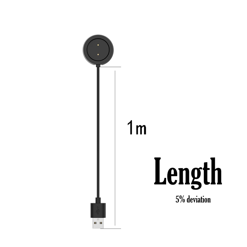 OLLIVAN 1 м USB док-станция зарядное устройство для Xiaomi Amazfit GTR 47 мм 42 мм Дата-кабель Зарядка для Amazfit GTR 47 42 Смарт-часы аксессуары