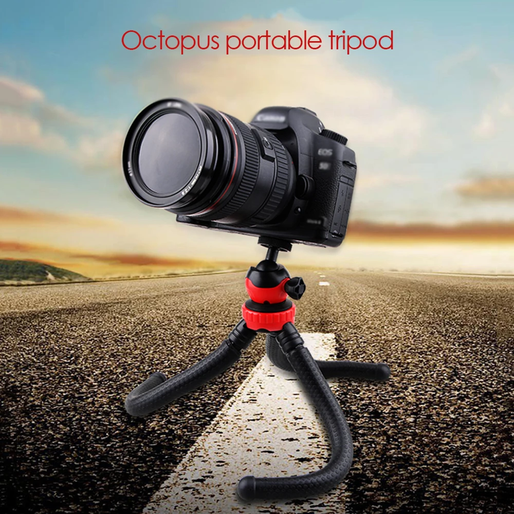 Портативный мини-штатив Octopus с Bluetooth дистанционным затвором для iPhone, мини-штатив для камеры, держатель для телефона, подставка с зажимом