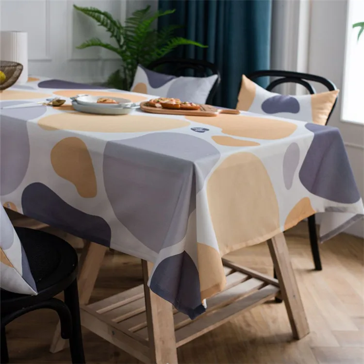Free Shipping Yellow Cobblestones Tablecloth Table Cover Mantel De Mesa Multifunction Printed Cloth Nappe Centrini Moderni Obrus