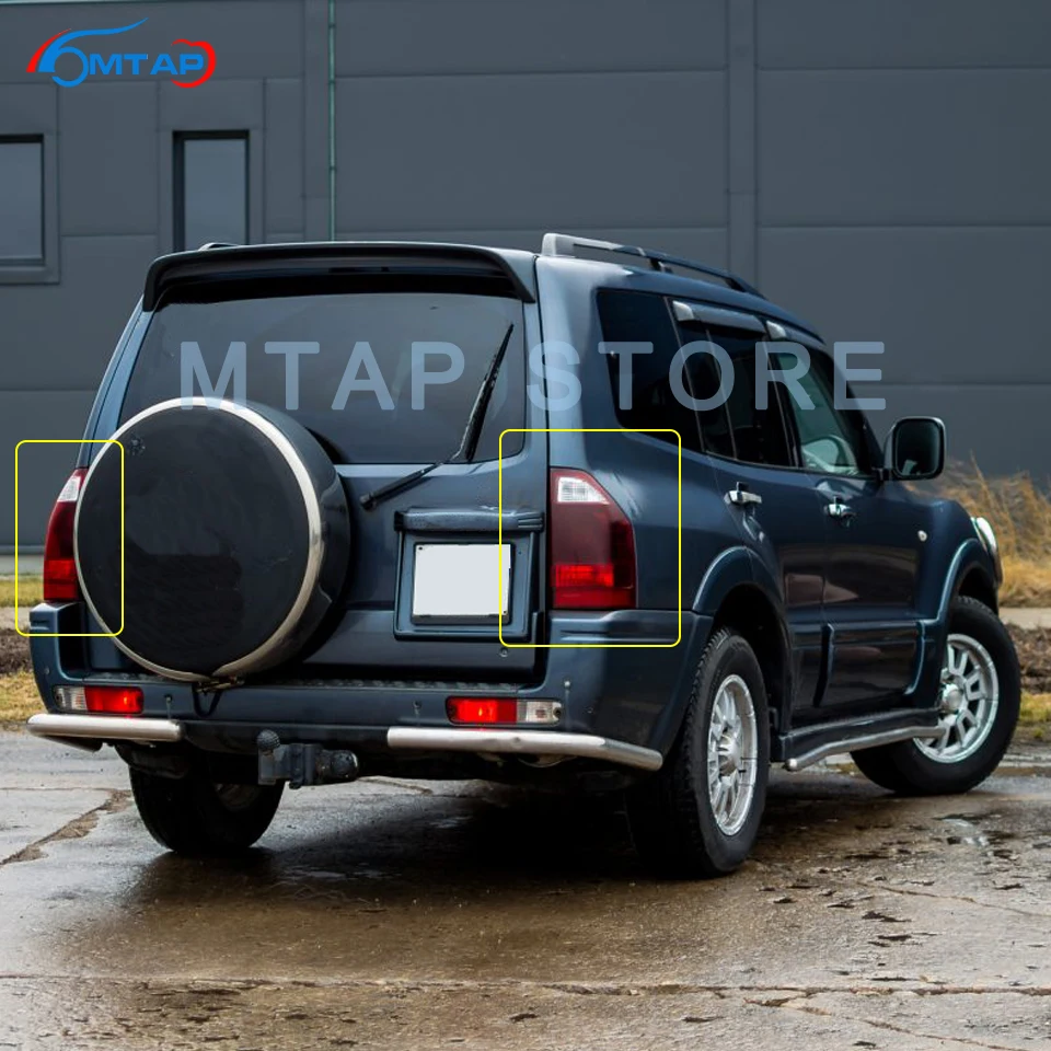 Задний светильник, задний фонарь в сборе для Mitsubishi Pajero V73 2003 2004 2005 2006, Предупреждение льный светильник, задний бампер, задний светильник