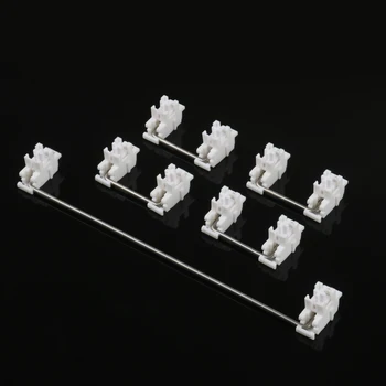 

White Gateron Stabilizers Clear Satellite Axis Switch Plate Mounted for Custom Mechanical Keyboard 7u 6.25u 2u 6.25X 2X 7X GK61