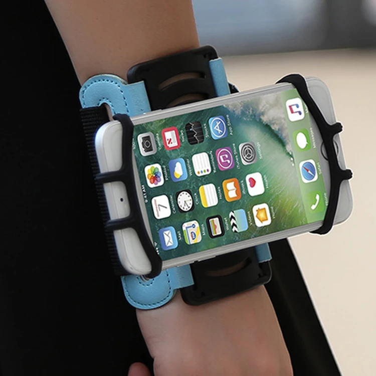 3.5-6 Inch Rotate Phone Protective Running Bag Outdoor Sports Arm Belt Strap Nylon Wrist Bag For Running Fitness Phone Holder
