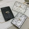 Mini Geometric Clutch Purses And Handbags Chain PU Leather Crossbody Bags Women Casual Shoulder Messenger Bags Small Square Bags ► Photo 2/6