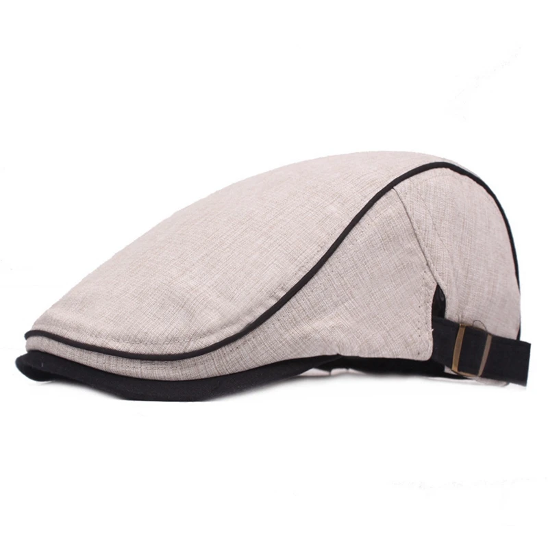 Хлопковый и льняной Конопляный берет для мужчин Gorras Planas, кепка Boinas Masculinas, плоская кепка s, мужские шапки