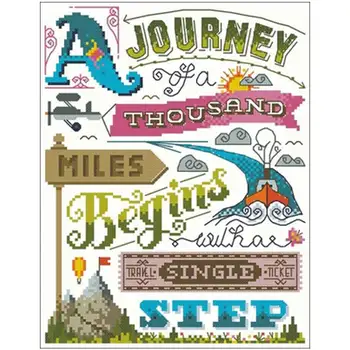 

Dream journey patterns Counted Cross Stitch 11CT 14CT 18CT DIY wholesale Chinese Cross Stitch Kits Embroidery Needlework Sets