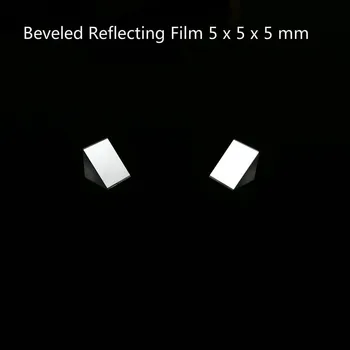 

Optical Glass Triangular Prism Lsosceles K9 Tri Prism With Beveled Reflecting Film Optics 5 x 5 x 5mm