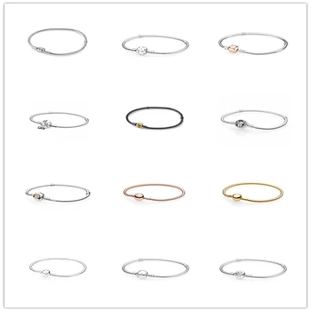 

SHINETUNG Original 100% S925 Round Snake Pattern Bracelet Women's Logo Exquisite High-end Jewelry