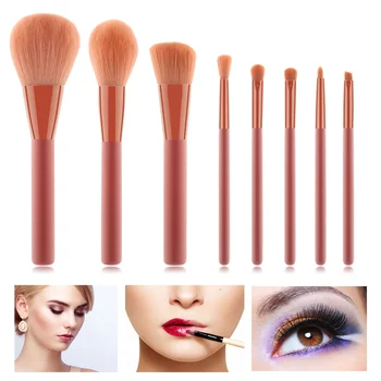 

Hot 8pcs Makeup Brushes Cosmetic Brushes for Foundation Powder Blush Concealers Eye Shadows Kit New Fashion Women Girl t6