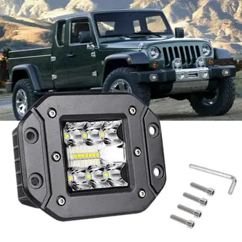 

5 Inches 6000K Spot Flood LED Work Light Car Truck Off-Road Lamp Flush Mount Bumper Auto Car Accessories