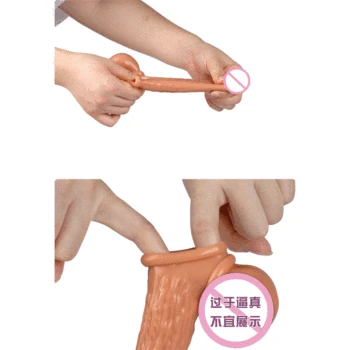 Silicone Man Reusable Condoms Penis Sleeve Extender Cock And Ball Ring Penis Scrotal Bound Ring Delay Ejaculation Condom 6