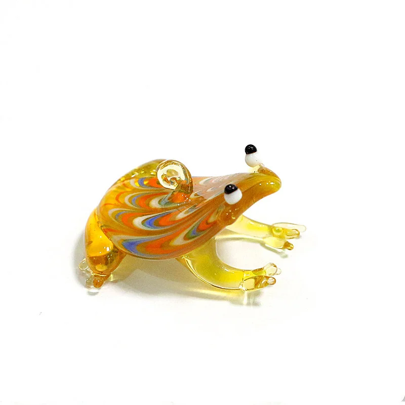 

Hanging Glass Frog Art Figurine Pendant Cute Mini Sea Animal Marine Organism Ornament Aquarium Fish Tank Decor Charm Accessories