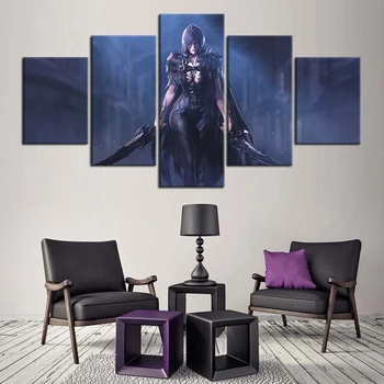 

5 Pieces Lost Ark Video Game Posters Oil Painting Wall Stickers Home Decor Wall Art Murals