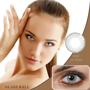 

2pcs Colored Contact Lenses Cosmetic Contacts Lens Eye Color Annually Eye Color Lens Soft Yearly Use Crystal Series Bio-essence
