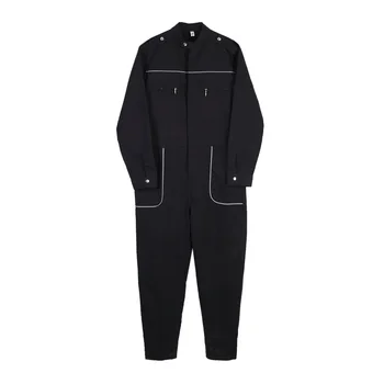

Korean Version of the Tide Brand Men's Women Jumpsuit Jacket Tide Men's Overalls Loose Casual Wide Leg