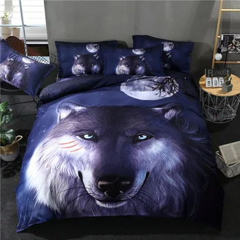 

NEW Bedding Set Printing 3d Animal With Pillowcases 3Pcs Sets Comforter Bedclothes Queen King Sizes Bed Linens Duvet Covers
