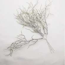 6 шт. искусственная белая трава, растения искусственные цветы для Свадебный Рождественский Декор DIY Скрапбукинг венок поддельные цветы