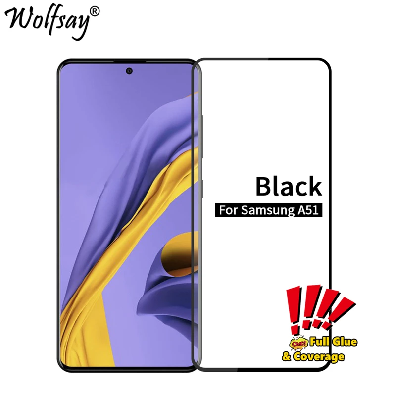 Защитное стекло закаленное для Samsung Galaxy A51 | Мобильные телефоны и аксессуары