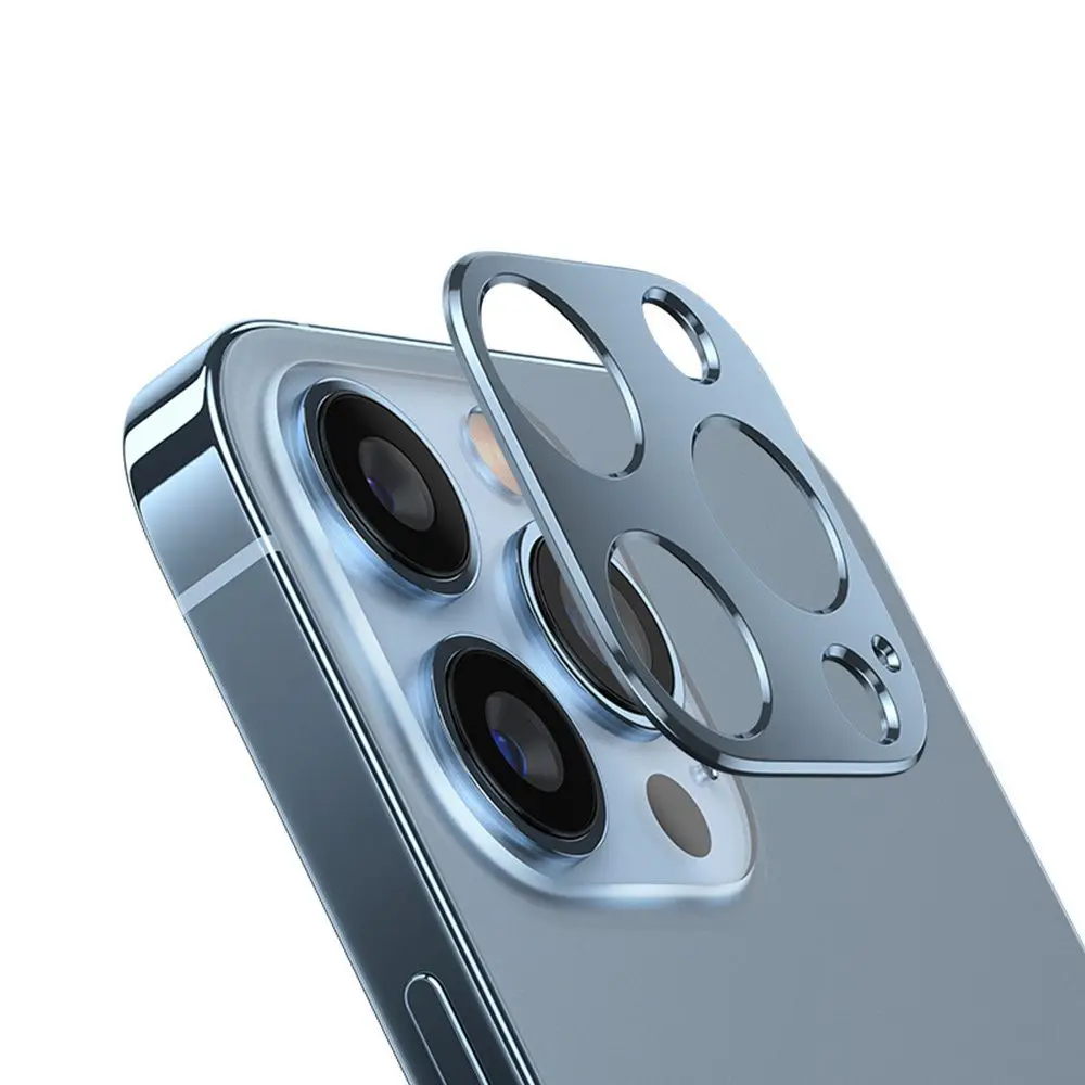 smartphone camera lens 1Pc Creative Metal Alloy Lens Cover Protective Case Back Camera Protector Ring Films Accessories For iPhone 13 Pro Max Mini best zoom lens for mobile Lenses