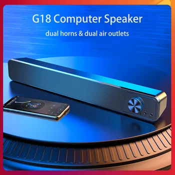 

TV Sound Bar AUX USB Wired and Wireless Column Bluetooth Speaker Home Theater Surround SoundBar for PC TV Built-in Mic Speaker