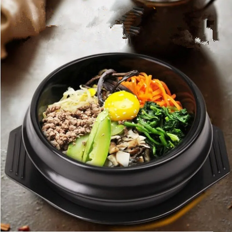 

Новые классические корейские кухонные наборы, каменная чаша Dolsot, кастрюля для Bibimbap, керамическая супница пиалы для лапши рамен с профессиональной упаковкой, керамическая