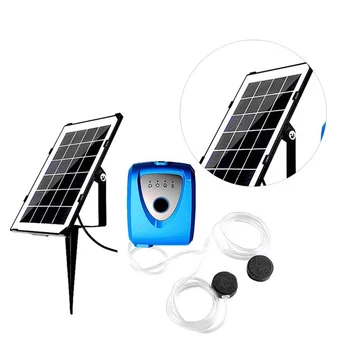 

1 PC Air Pump Durable Solar Power Creative Dual Practical Oxygen Pump for Aquarium