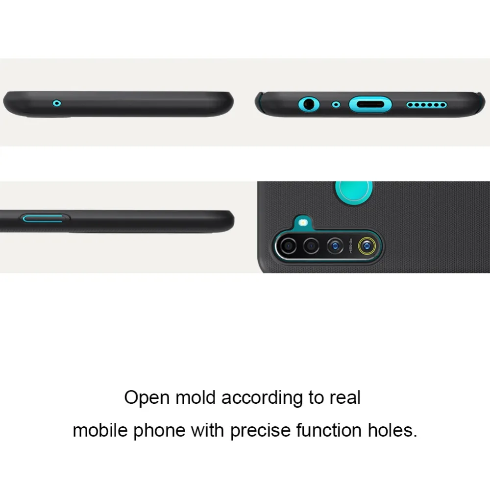 Для Realme 5 Pro чехол Nillkin Супер Матовый щит ультратонкий жесткая матовая поверхность из поликарбоната сенсорная задняя крышка для Realme 5 Pro Nilkin чехол для телефона