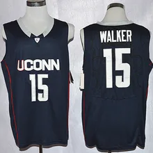 Новое поступление Uconn Huskies Kemba Walker 15-темно-синий Размер S, M, L, XL, 2XL, 3XL ДЖЕРСИ