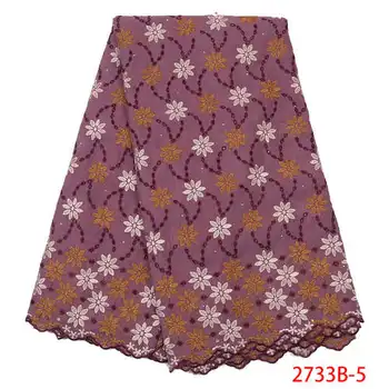 

Swiss Voile Lace Fabric, Guipure Lace For Dress, Newest Yellow Cotton Nigeria Materials Mr2733b