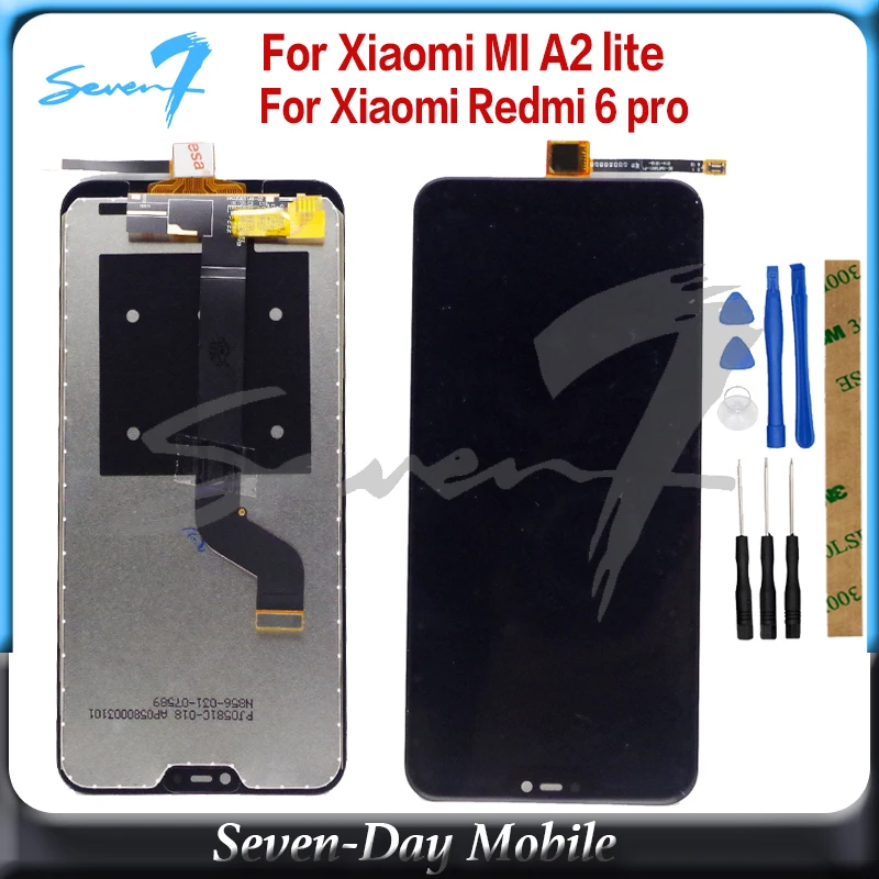 

5.84" AAA Quality LCD+Frame For Xiaomi Mi A2 Lite LCD Display+Touch Screen Digitizer Assembly For Xiaomi Redmi 6 Pro LCD Replace