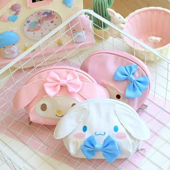 

Sanrio Hello Kitty My Melody Cinnamoroll Little Twin Stars Cosmetic Bag Woman Waterproof Portable Travel Bag Storage Makeup Bag