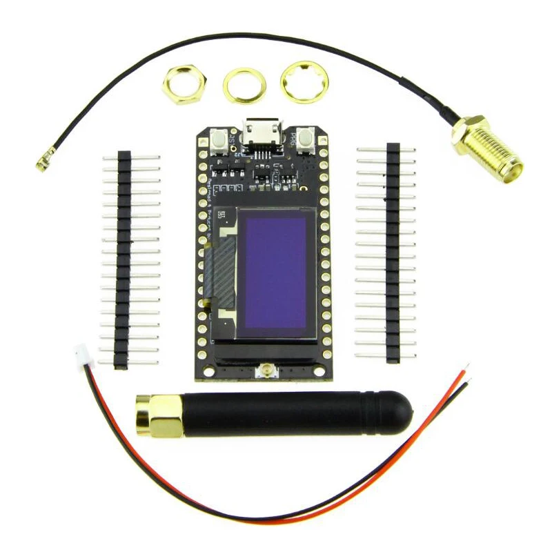 TTGO LORA32 ESP32 LoRa OLED 0 96 дюйма синий экран Bluetooth WIFI 868 МГц 915 Lora макетная плата|Печатные