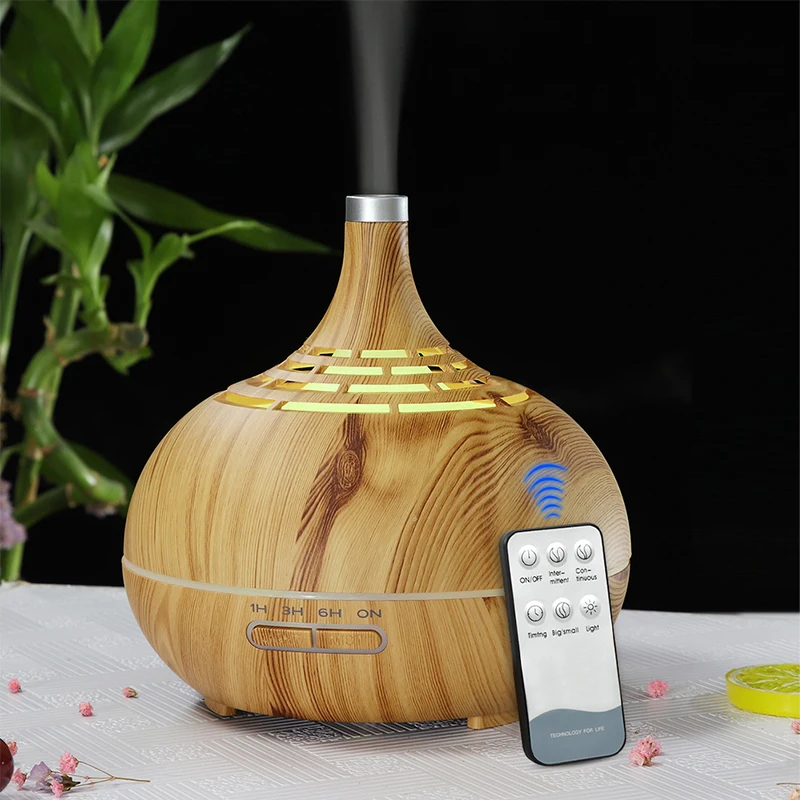 

KBAYBO 400ml Air humidifier remote control aromatherapy aroma oil diffuser mist maker 7 colorful LED night light for home office