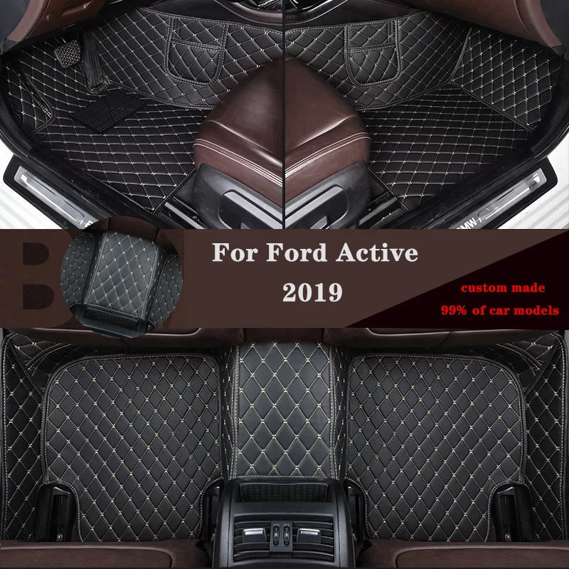 

Car floor mats For Ford Active 2019 Car Floor Mats Waterproof Protect Interior Accessories Dash Foot Pads Rugs Decoration