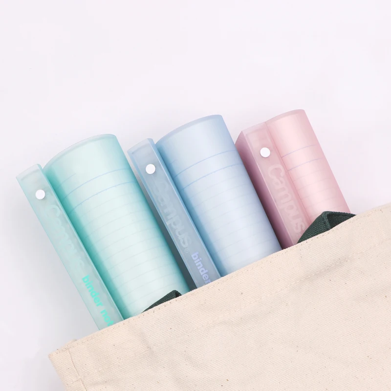 일본 KOKUYO 캠퍼스 루스리프 소프트 커버 B5 얇은 노트 50매 5mm 정사각형 또는 도트 그리드 루스리프 용지 리필